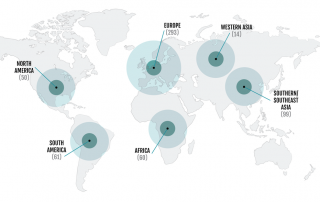 Bind 4th edition applications by continent